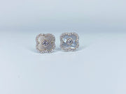 White Flower Earrings