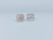 White Flower Earrings