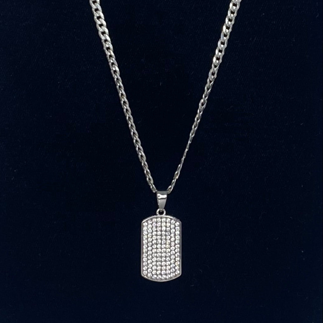 Small Dog Tag Pendant